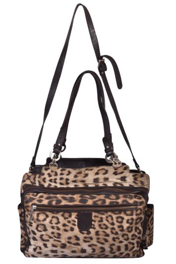 Roberto Cavalli Leopard Print Diaper Bag