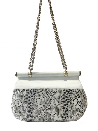 ROBERTO CAVALLI PERFORATED FRAME BAG