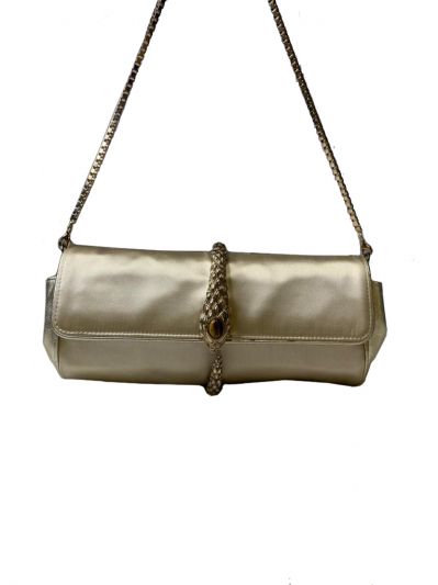 ROBERTO CAVALLI SERPENT CLASP CHAIN CLUTCH BAG