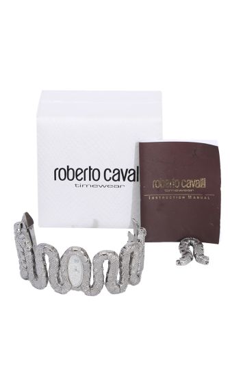 Roberto Cavalli Silver Stainless Steel Cleopatra Women’s Wristwatch