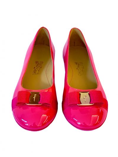 SALVATORE FERRAGAMO VARINA MINI BALLERINAS RT64-10