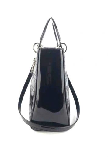 LADY DIOR LARGE PATENT LEATHER BAG