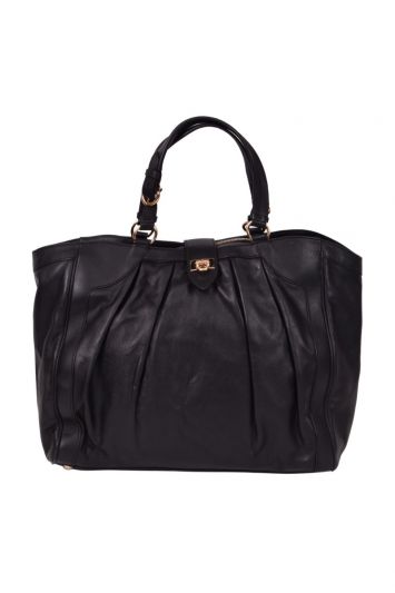 Salvatore Ferragamo Annabell Pleated Tote Bag