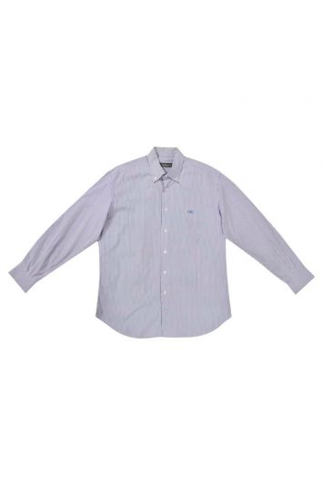 Salvatore Ferragamo Blue Pinstripe Shirt