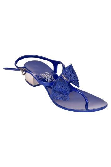 Salvatore Ferragamo Blue Thong Sandals