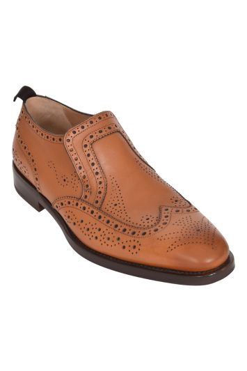 Salvatore Ferragamo Brown Leather Chelsea Loafers
