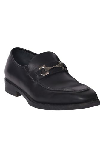 Salvatore Ferragamo Gancini Black Loafers