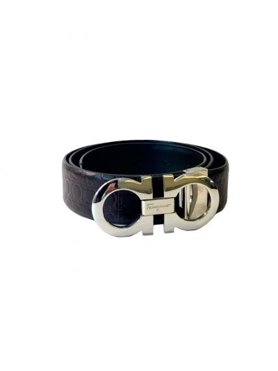 SALVATORE FERRAGAMO MONOGRAM GANCINI BELT