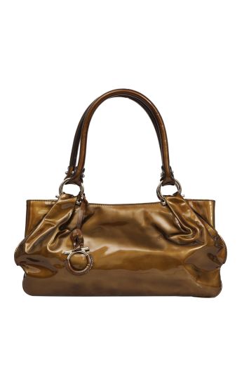 Salvatore Ferragamo Patent Leather Shoulder Bag