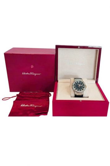 SALVATORE FERRAGAMO STAINLESS STEEL WRISTWATCH