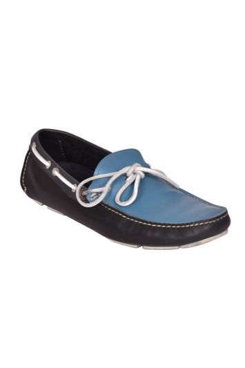 Salvatore Ferragamo Tricolor Calfskin Boat Shoe Driver Loafers