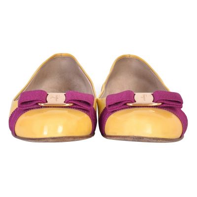 Salvatore ferragamo wedge ballerina flats sales