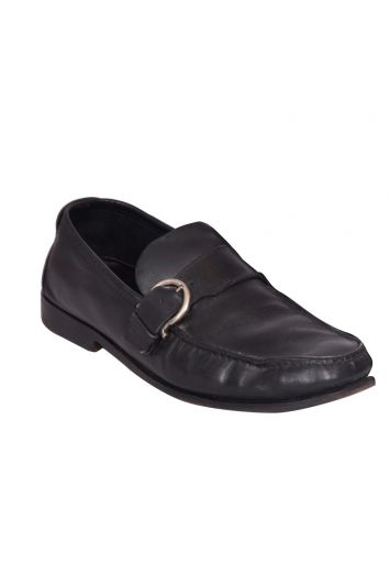 Salvatore Ferregamo Gancini Leather Loafers