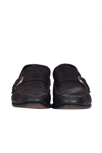 Salvatore Ferregamo Gancini Leather Loafers