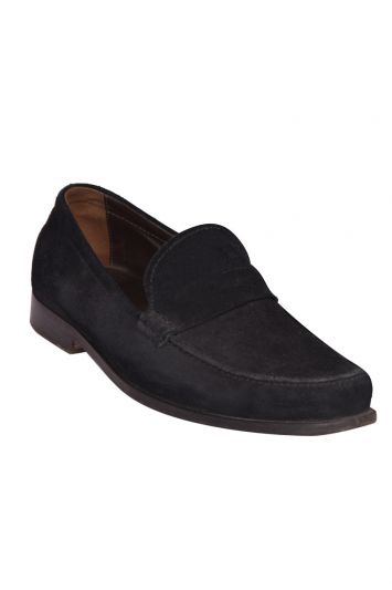 Tod Black Suede Loafers