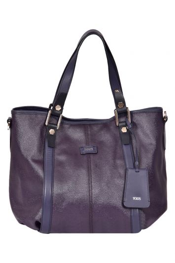 Tod’s G- Line Coated Canvas Sacca Media Tote Bag