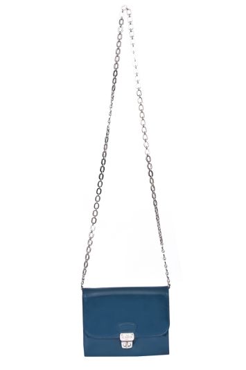 Tod’s Patent Leather Teal Crossbody Bag