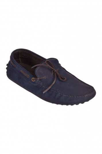 Tod’s Suede Blue Loafers