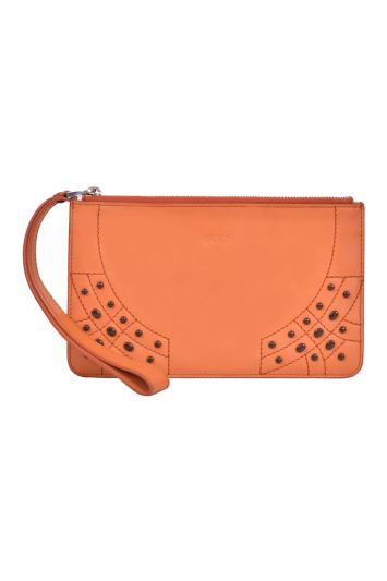 Tod’s T Soft Leather Wristlet
