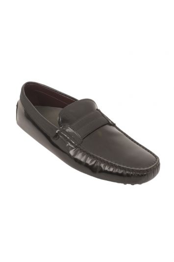 TODS GOMMINO LOGO PLAQUE LOAFERS