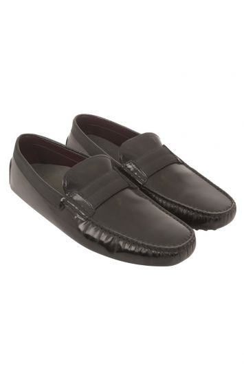 TODS GOMMINO LOGO PLAQUE LOAFERS