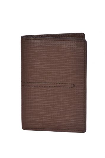 Tods Brown Leather Card Holder