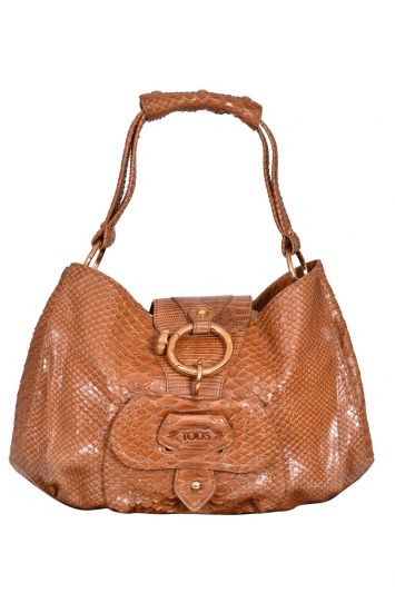 TodsExotic Leather Hobo Handbag