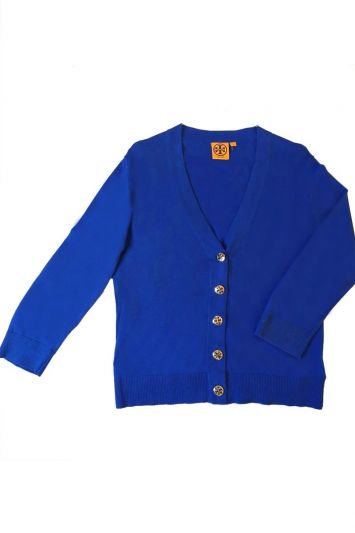 TORY BURCH BLUE JUMPER