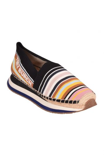 Tory Burch Daisy Slip On Trainer Circular Knit Espadrilles