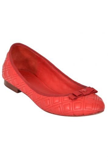 Tory Burch Quilted Leather Ballet Flats
