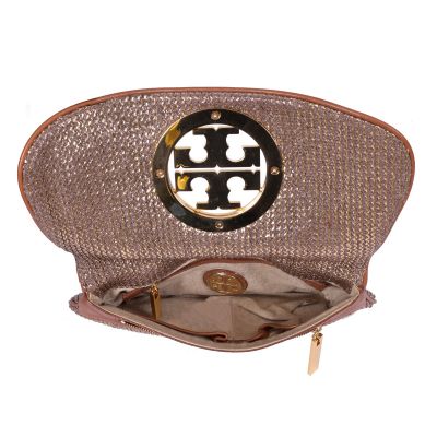 TORY BURCH LOGO CLUTCH