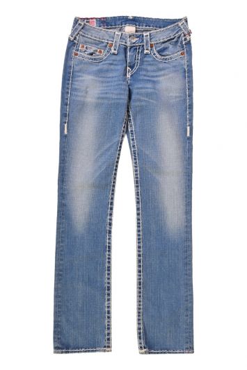 Shop True Religion Men Blue Solid Straight Fit Jeans  ICONIC INDIA