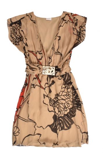 VALENTINO BELTED STRETCH MINI DRESS