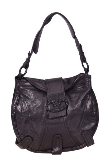 Valentino Soho Disco Metallic Hobo Bag