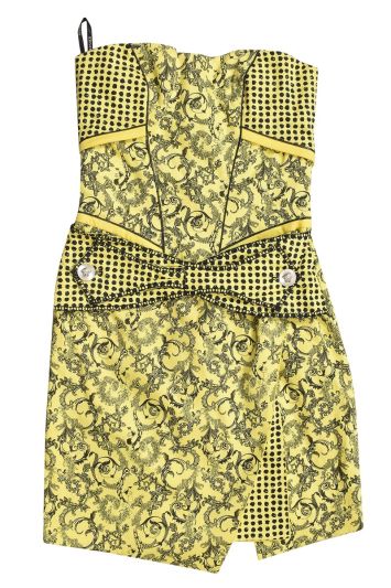 Versace Barocco Print Bodycon Dress