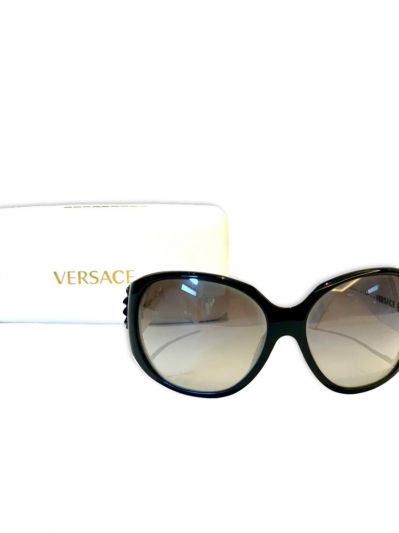 VERSACE BLACK/WHITE WOMEN DIAMANTE SUNGLASSES