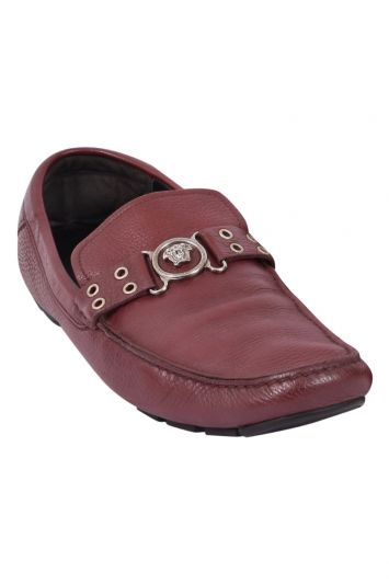 Versace clearance slippers burgundy