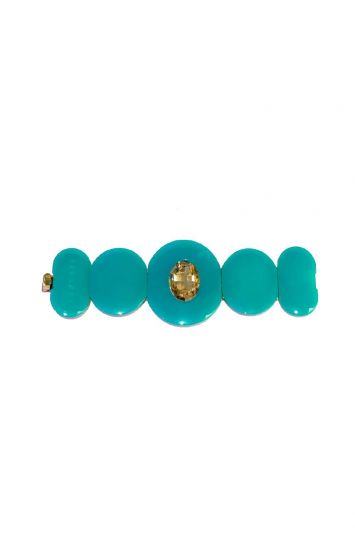 VERSACE GREEN EMBELLISHED BRACELET