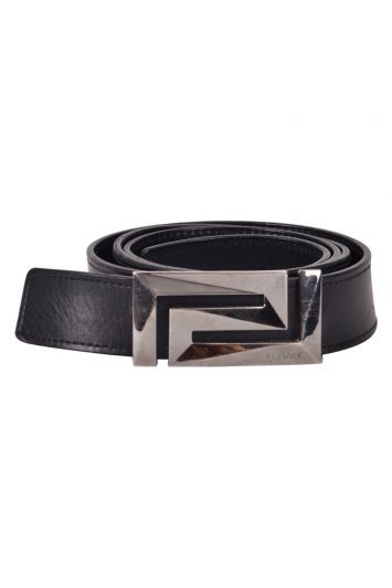 Versace Leather Buckle Belt