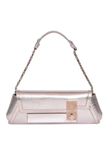 Versace Metallic Leather Sling bag