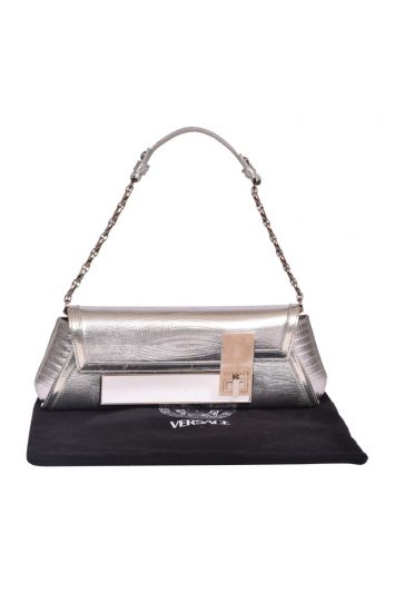 Versace Metallic Leather Sling bag