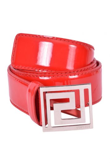 Versace Patent Leather Belt