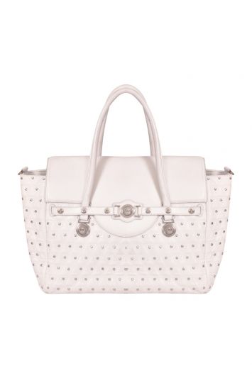 Versace Signature White Tote Bag