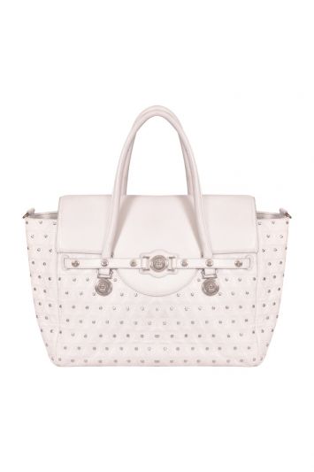 Versace Signature White Tote Bag