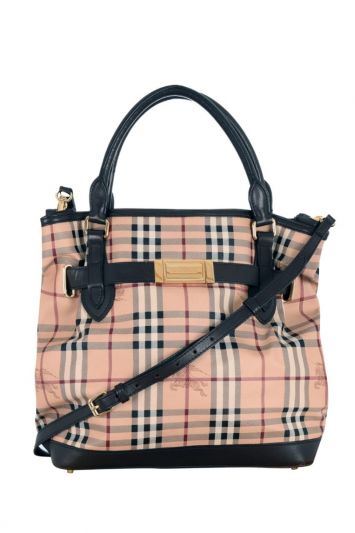 BURBERRY W HAY- MARKET CHECK BAG