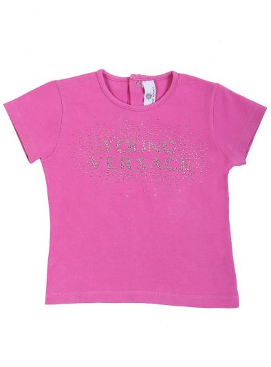 YOUNG VERSACE HOT PINK CRYSTAL TOP