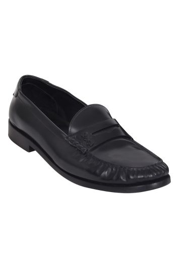 Yves Saint Laurent Black Leather Loafers