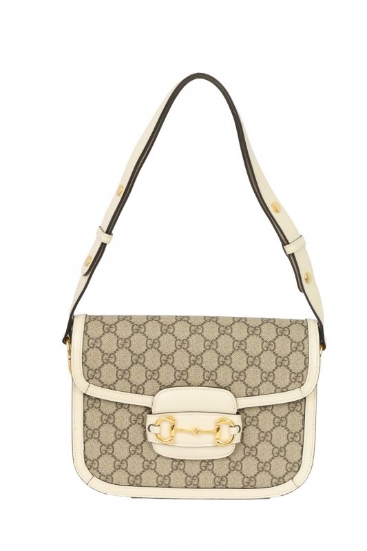 GUCCI WHITE HORSEBIT SMALLS 1955 SHOULDER BAG