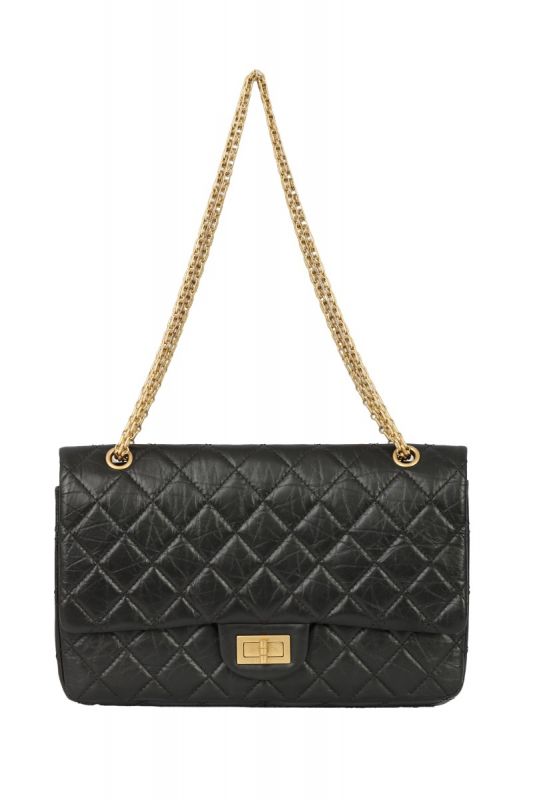 CHANEL BLACK REISSUE LARGE SHOULDER BAG
