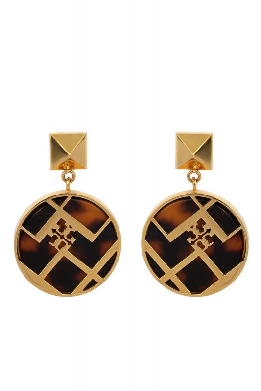 TORY BURCH RESIN AISLIN DROP EARRINGS 